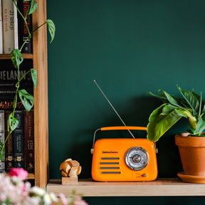 Retro-radio mit Bluetooth-Lautsprecher Vintage Cuisine - Sommerfarben - glänzend