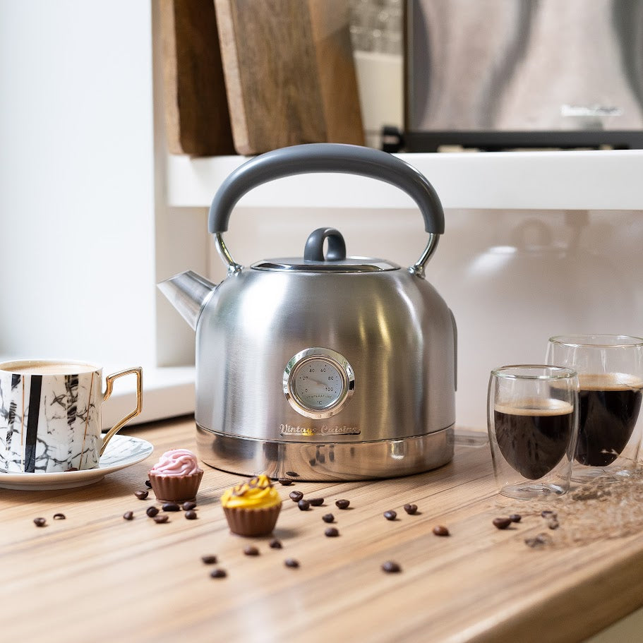 Retro-Küchenset mit Wasserkocher 1,7L und Toaster Vintage Cuisine