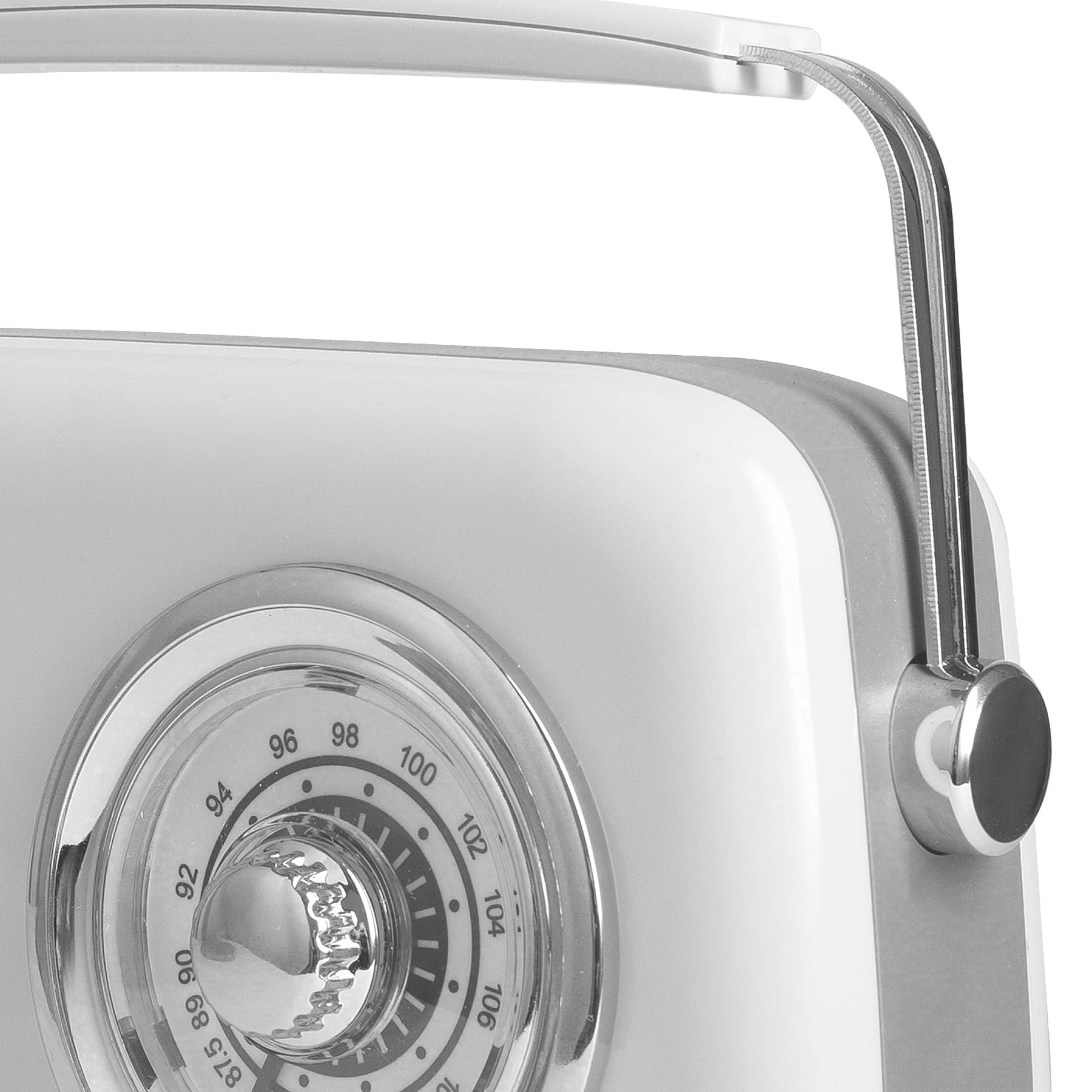 Verchromtes Retro-Radio mit Bluetooth-Lautsprecher von Vintage Cuisine 2.0