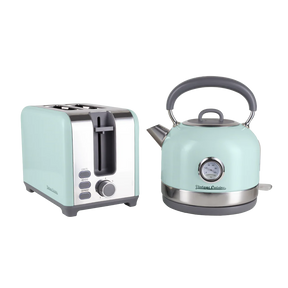 Retro-Küchenset mit Wasserkocher 1,7L und Toaster Vintage Cuisine