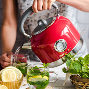 Retro-Küchenset mit Wasserkocher 1,7L und Toaster Vintage Cuisine