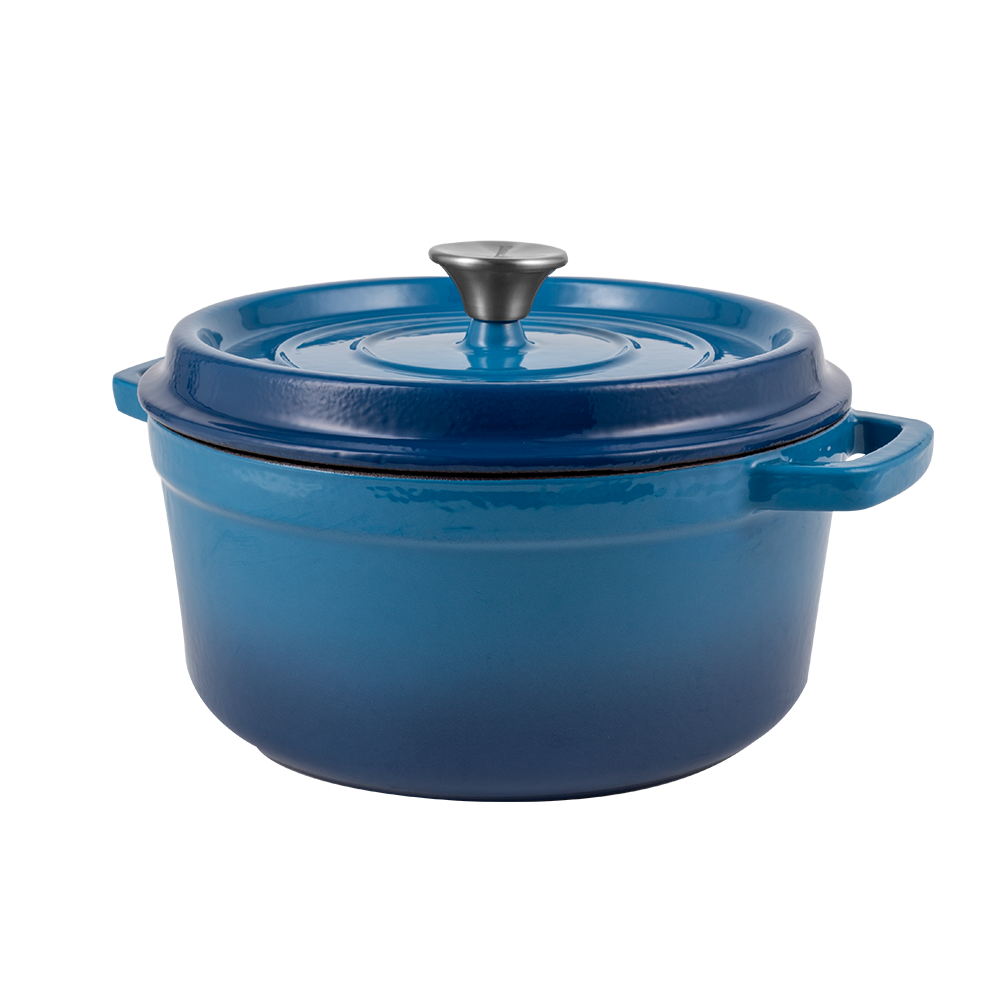 Emaillierter Gusseisentopf mit Deckel 2,2L von Vintage Cuisine
