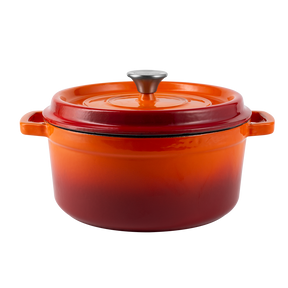 Emaillierter Gusseisentopf mit Deckel 2,2L von Vintage Cuisine