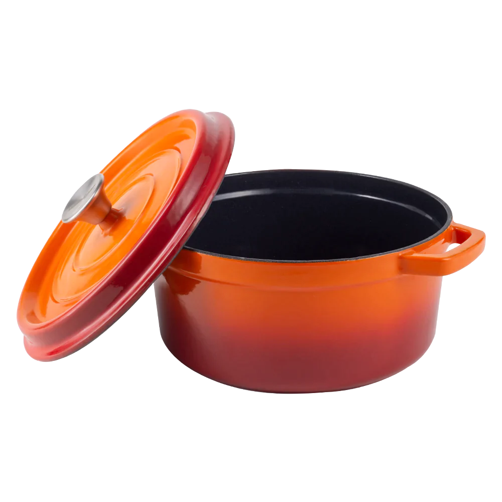 Emaillierter Gusseisentopf mit Deckel 4,3L von Vintage Cuisine