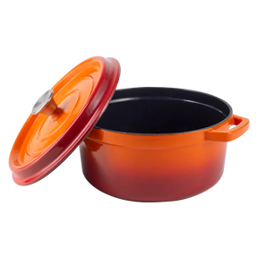 Emaillierter Gusseisentopf mit Deckel 4,3L von Vintage Cuisine