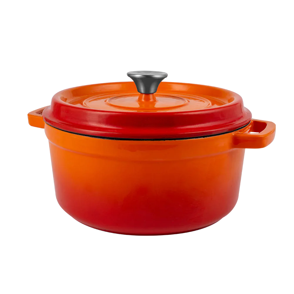 Emaillierter Gusseisentopf mit Deckel 4,3L von Vintage Cuisine