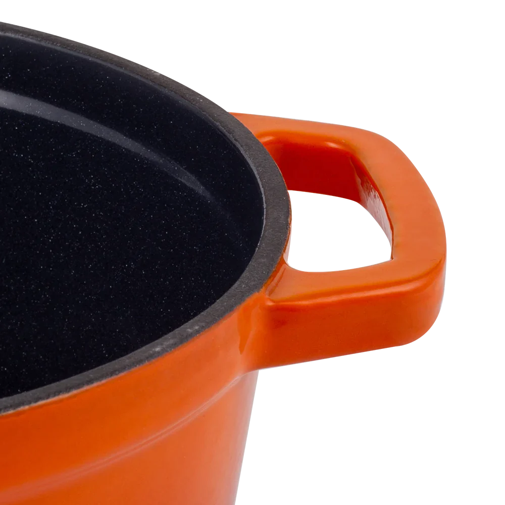 Emaillierter Gusseisentopf mit Deckel 4,3L von Vintage Cuisine