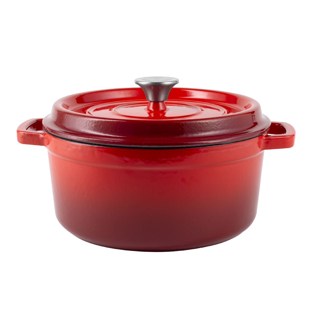 Emaillierter Gusseisentopf mit Deckel 2,2L von Vintage Cuisine
