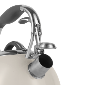 Traditioneller Retro-Wasserkocher mit Pfeife Vintage Cuisine