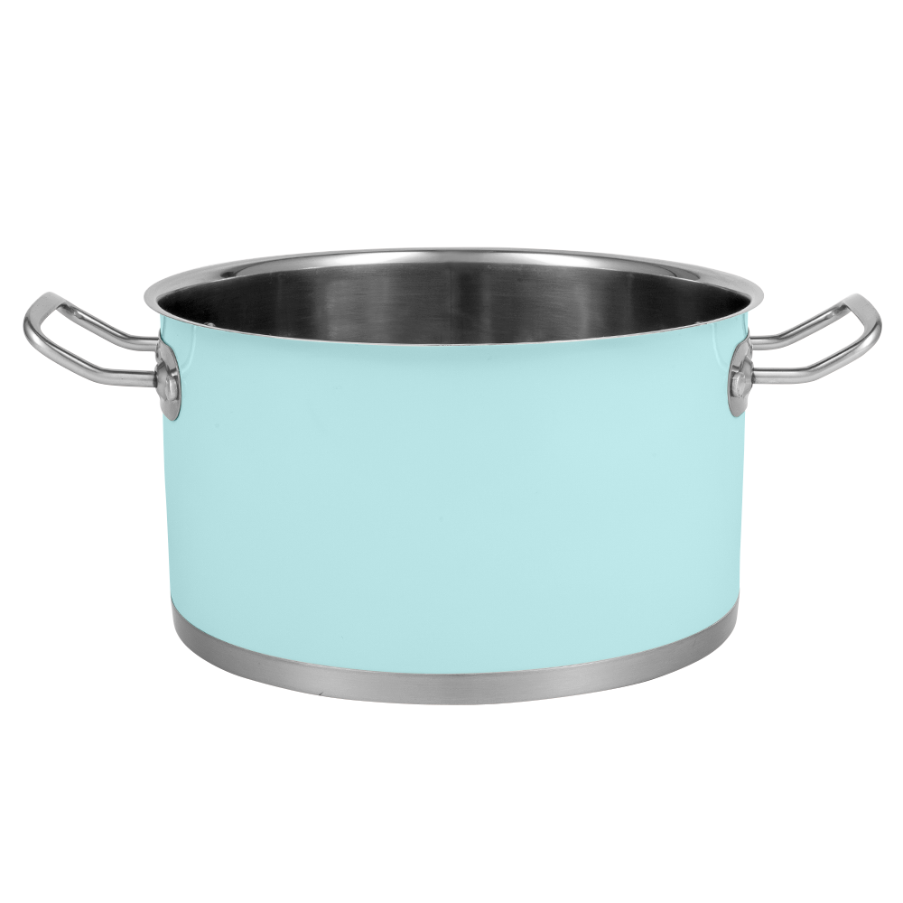 6-teiliges Set von Retro-Edelstahltöpfen von Vintage Cuisine