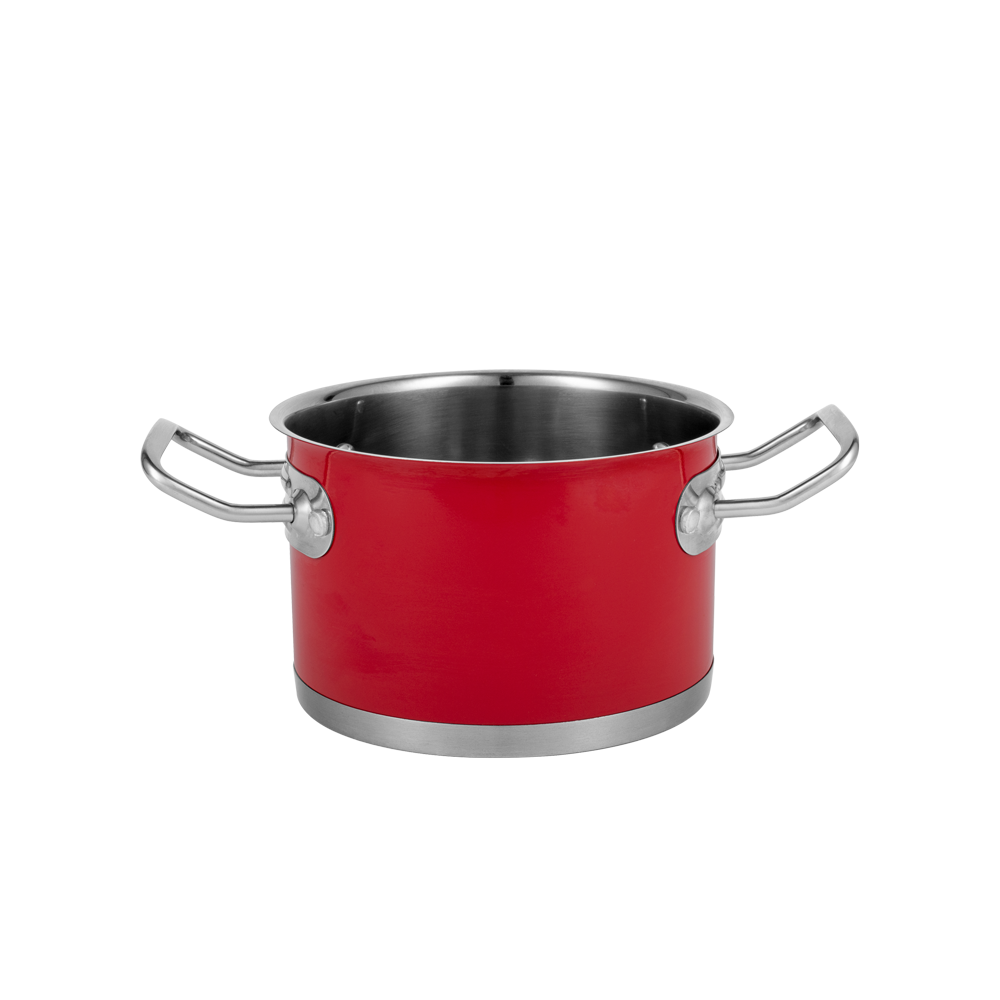 6-teiliges Set von Retro-Edelstahltöpfen von Vintage Cuisine