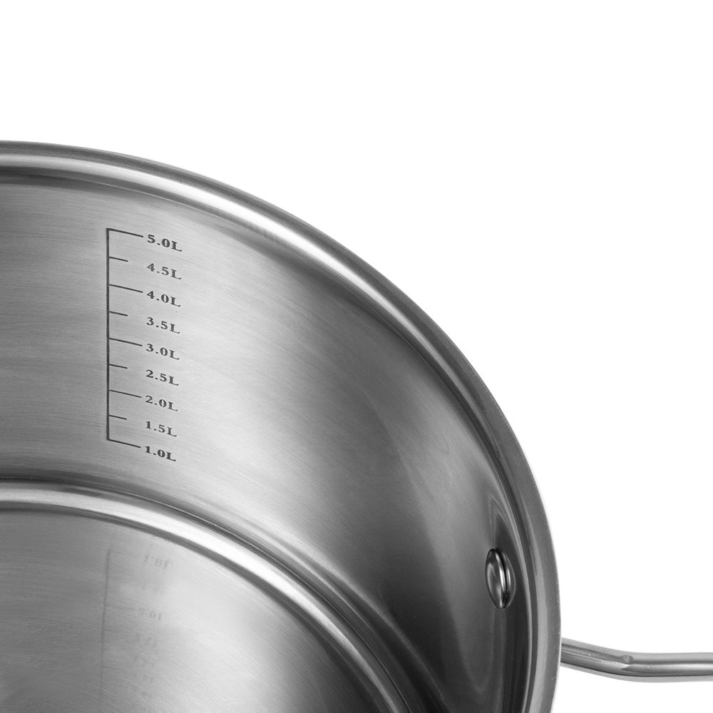 6-teiliges Set von Retro-Edelstahltöpfen von Vintage Cuisine