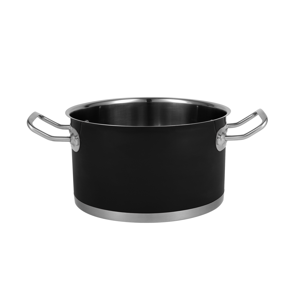6-teiliges Set von Retro-Edelstahltöpfen von Vintage Cuisine