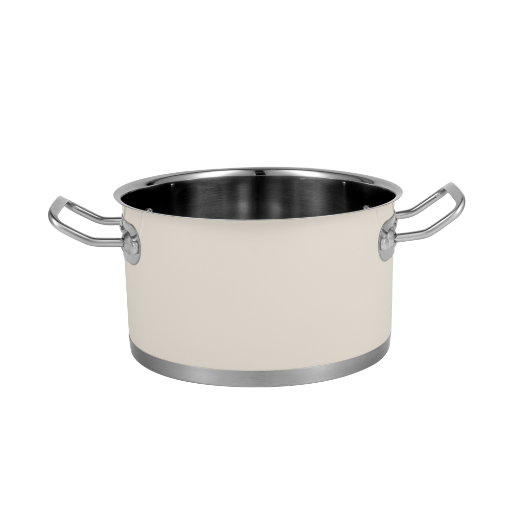 6-teiliges Set von Retro-Edelstahltöpfen von Vintage Cuisine