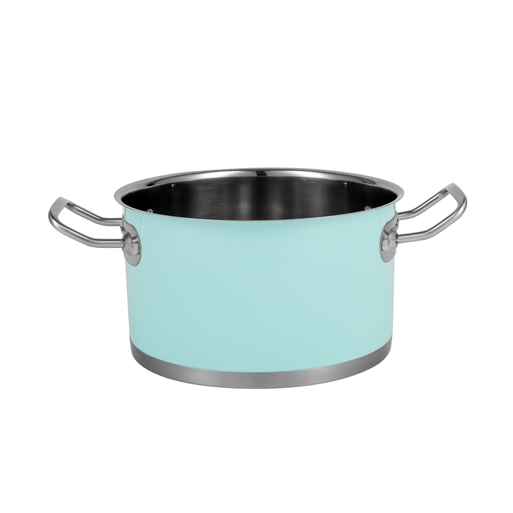 6-teiliges Set von Retro-Edelstahltöpfen von Vintage Cuisine