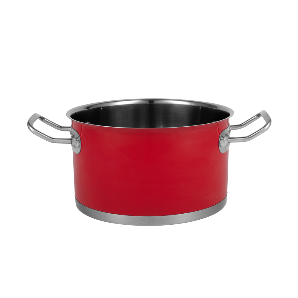 6-teiliges Set von Retro-Edelstahltöpfen von Vintage Cuisine