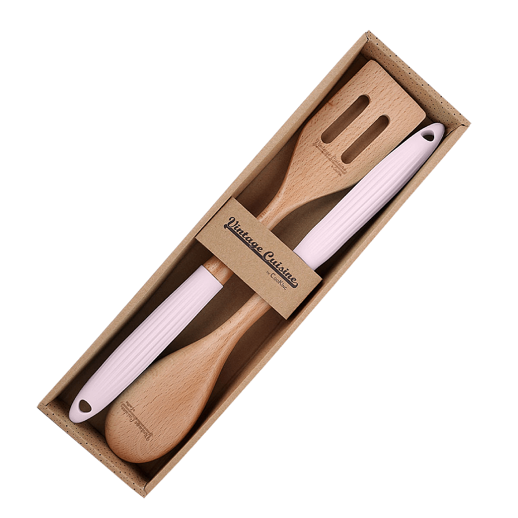 Set aus Spatel und Löffel Vintage Cuisine Rosa